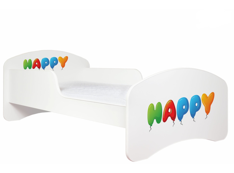 Detská posteľ bez šuplíku 140x70cm HAPPY + matrace ZADARMO!