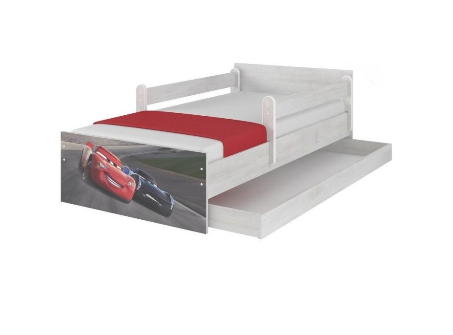 Detská posteľ MAX so zásuvkou Disney - AUTA 3 STORM 200x90 cm