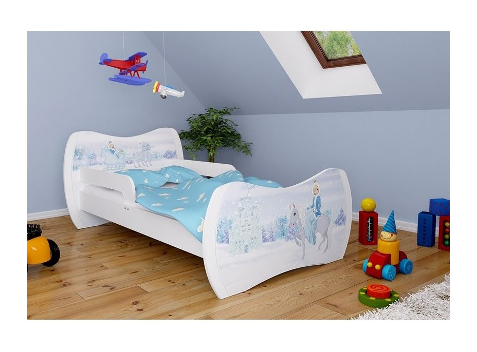 Detská posteľ bez šuplíku 140x70cm ĽADOVÁ PRINCEZNA + matrace ZADARMO!