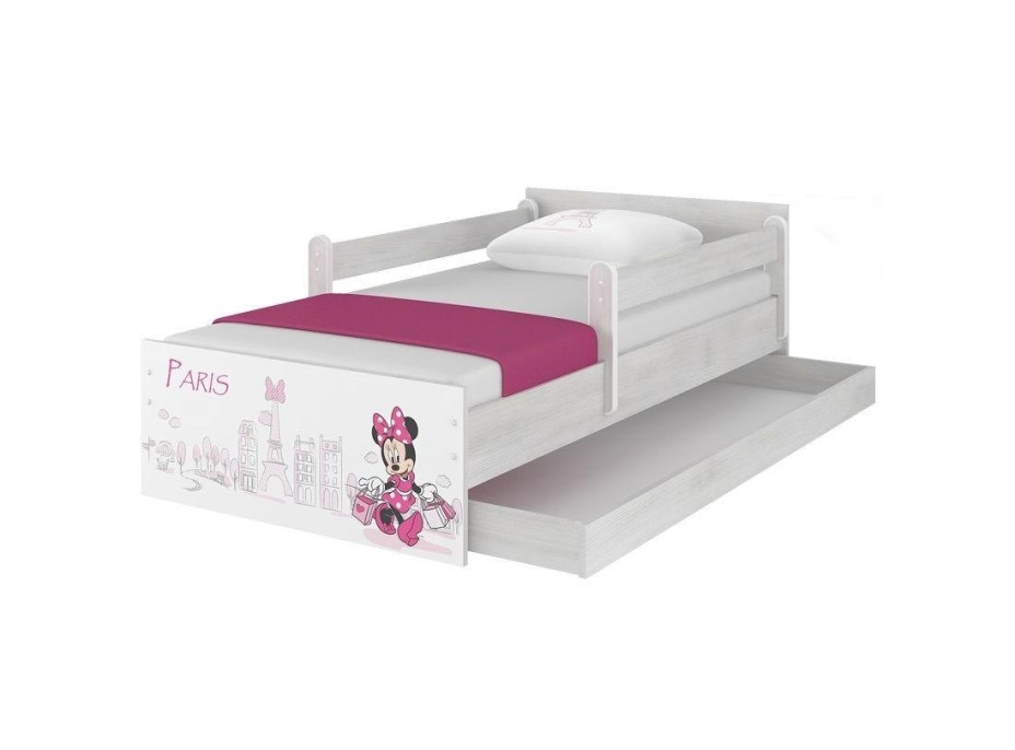 Detská posteľ MAX bez zásuvky Disney - MINNIE PARIS 200x90 cm
