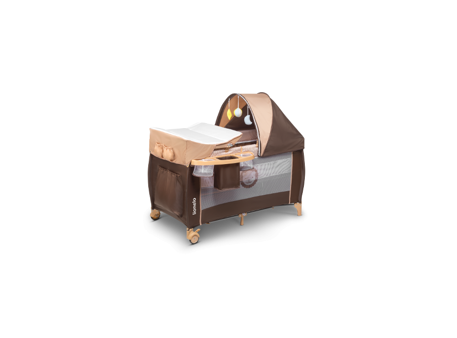 Detská cestovná postieľka Lionel Sven Plus - béžová