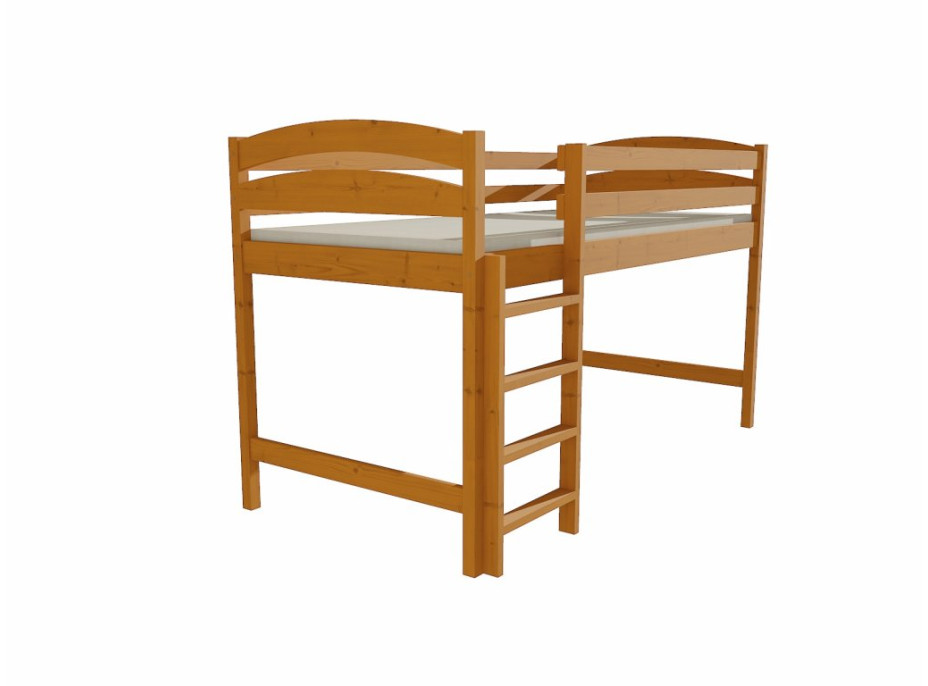 Vyvýšená detská posteľ z MASÍVU 180x80cm - ZP001