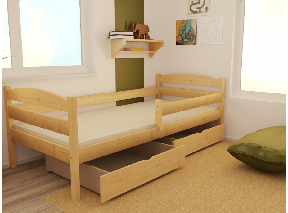 Detská posteľ z masívu 200x80cm bez šuplíku - DP017