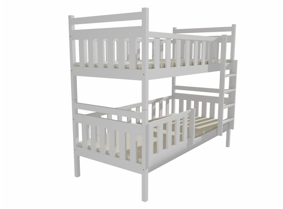 Detská poschodová posteľ z MASÍVU 200x80cm bez šuplíku - PP009
