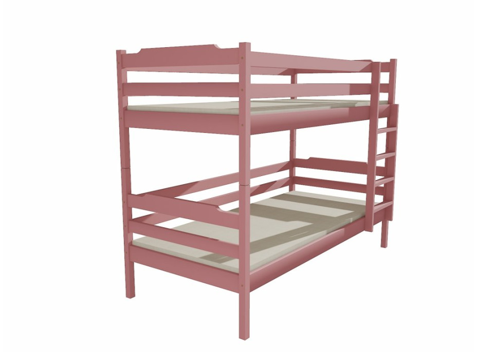 Detská poschodová posteľ z MASÍVU 180x80cm bez šuplíku - PP012