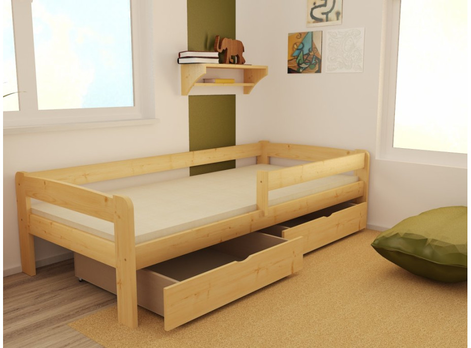 Detská posteľ z masívu 180x80 cm bez šuplíku - DP024 / V