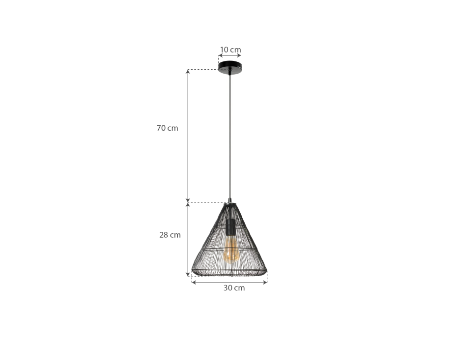 Stropné svietidlo LOFT CONE