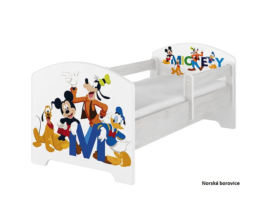 Detská posteľ Disney - MICKEY FRIENDS 140x70 cm