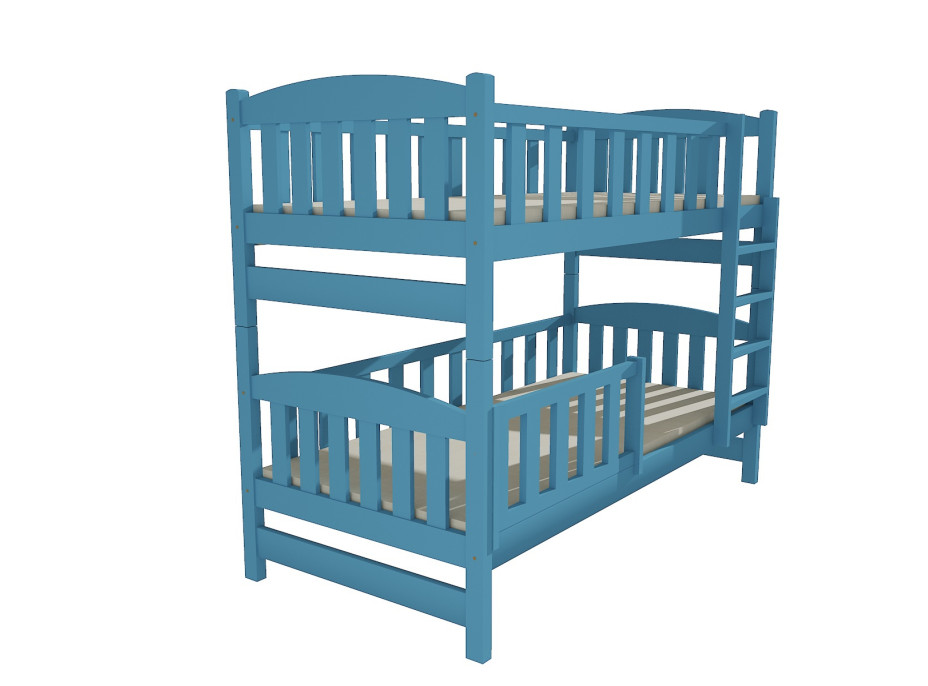 Detská poschodová posteľ z MASÍVU 200x80cm bez šuplíku - PP013