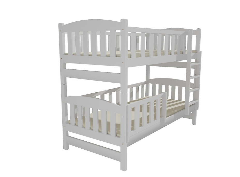 Detská poschodová posteľ z MASÍVU 200x90cm so zásuvkami - PP013