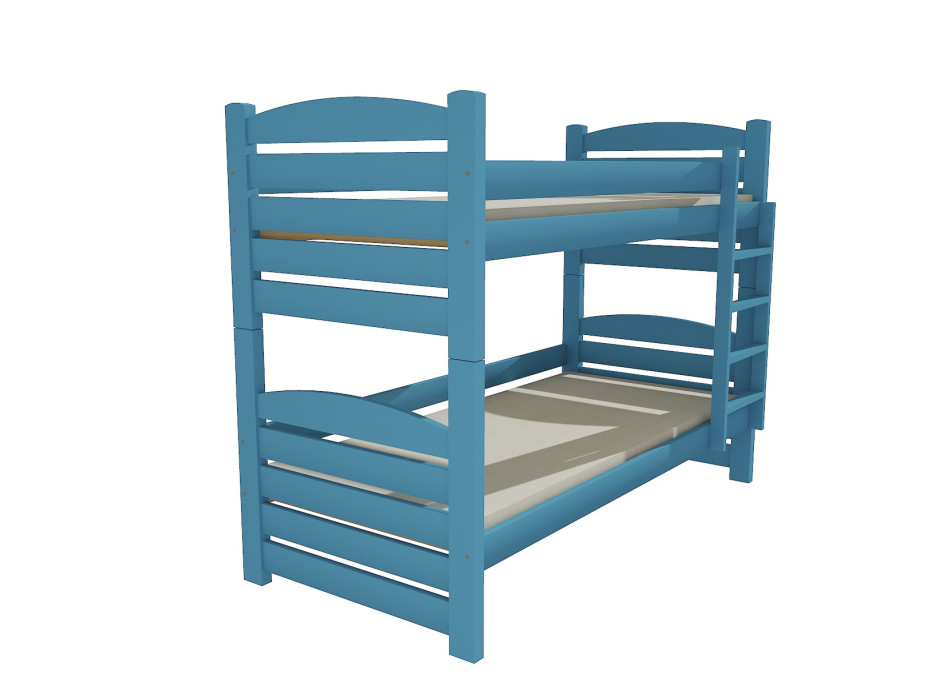 Detská poschodová posteľ z MASÍVU 200x90cm so zásuvkou - PP025