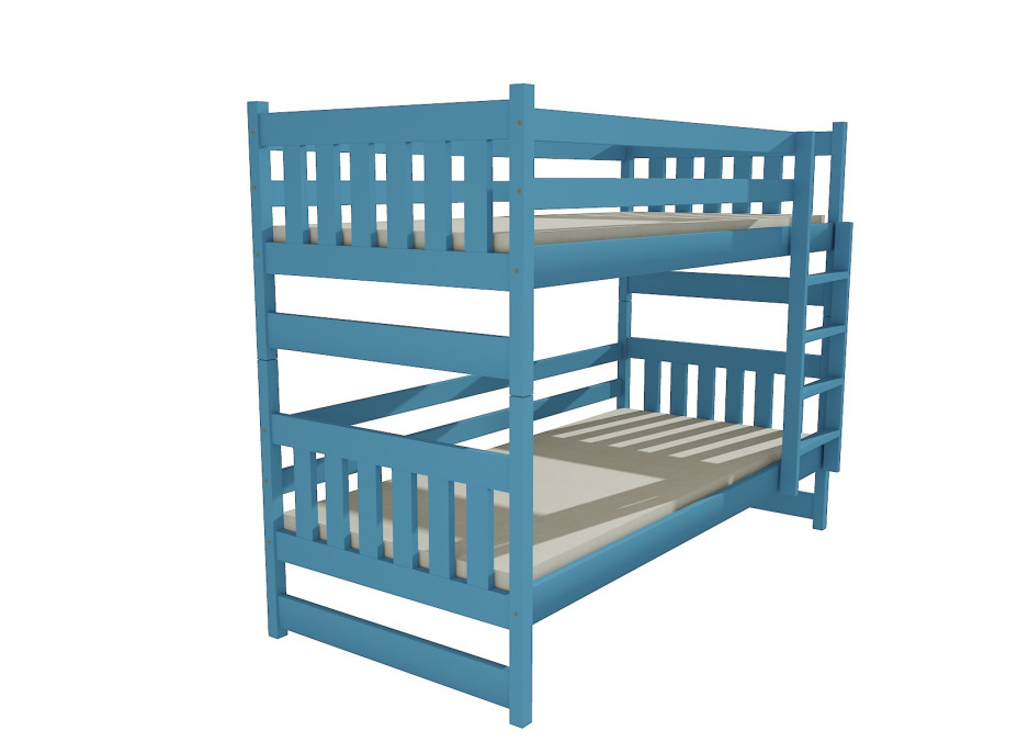 Detská poschodová posteľ z MASÍVU 200x80cm so zásuvkou - PP021