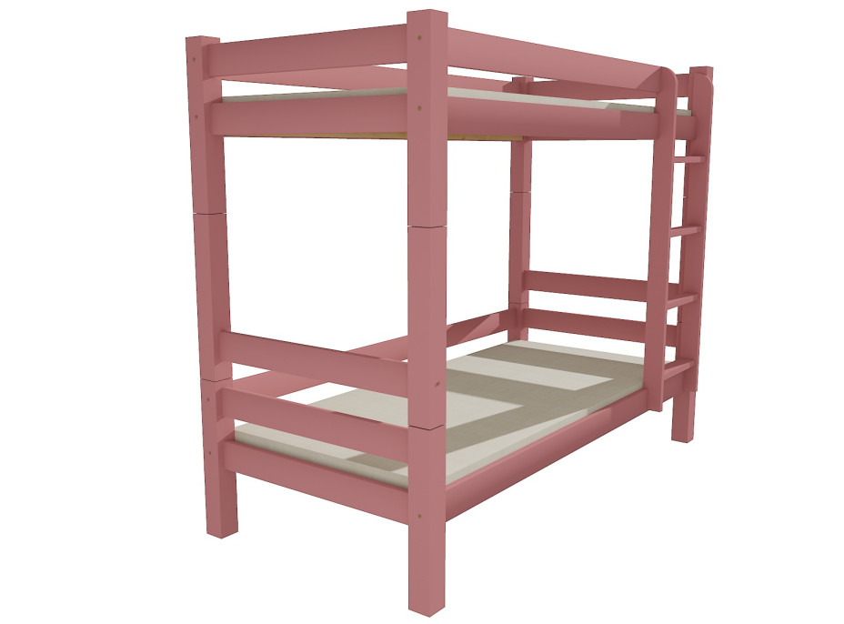 Detská poschodová posteľ z masívu ROBUST 8X8 3B - 200x90 cm