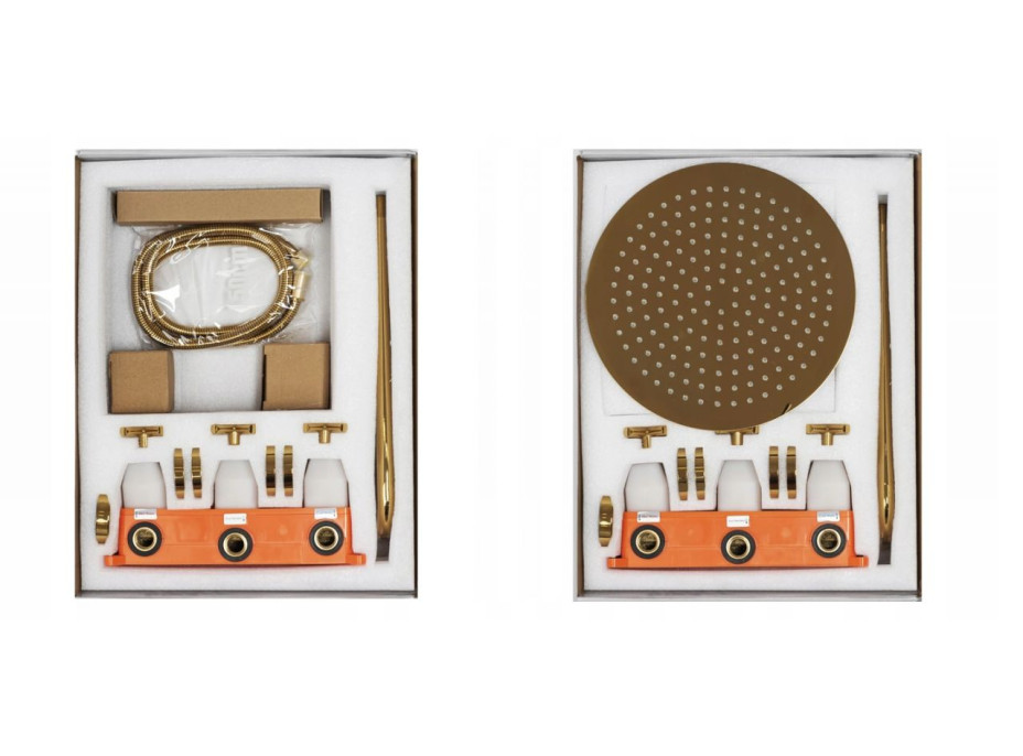 Sprchová podomietková súprava EXIT - zlatá