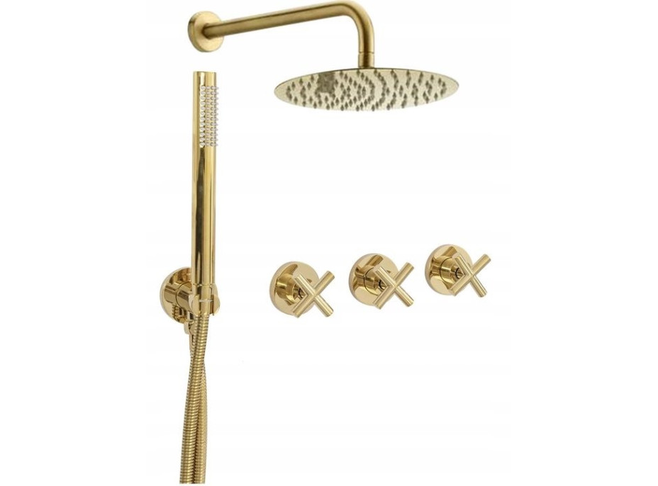 Sprchová podomietková súprava EXIT - zlatá
