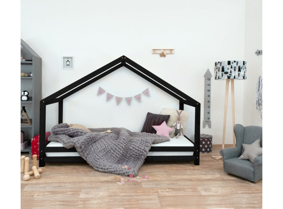 Detská Domčekové posteľ z masívu 180x80 cm SIDY