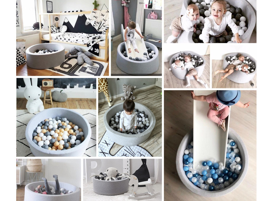 Detský molitanový bazénik BLUE CAPITAN (guličky ZADARMO) 80x30 cm