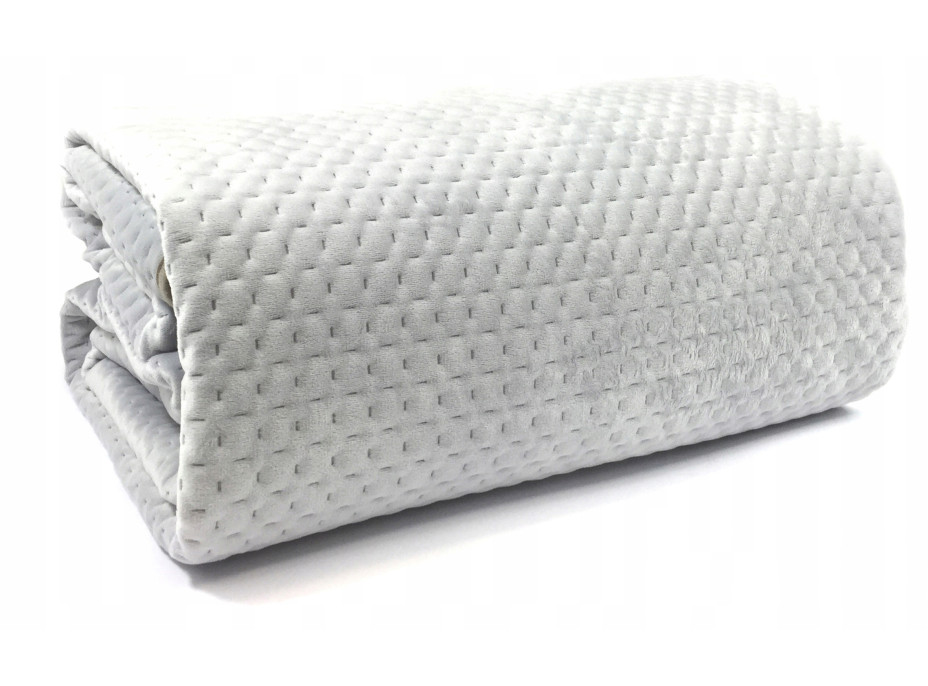 Deka / prehoz VICTORIA - svetlo šedá