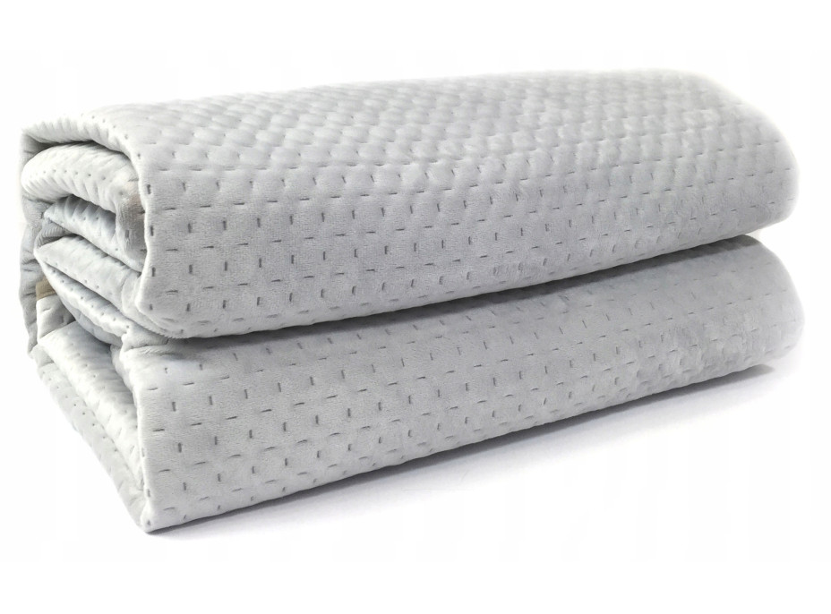 Deka / prehoz VICTORIA - svetlo šedá