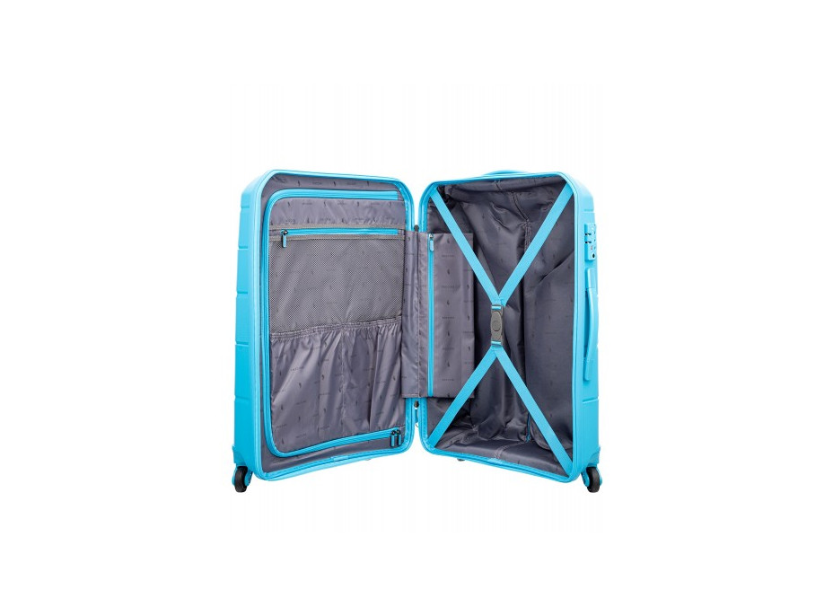 Moderné cestovné kufre BAHAMAS - svetlo modré