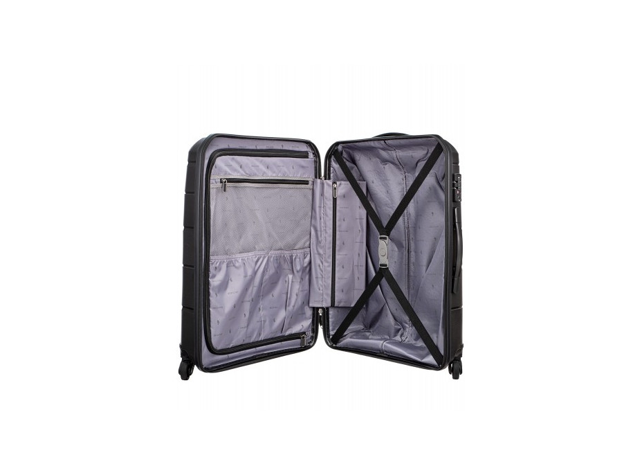 Moderné cestovné kufre BAHAMAS - čierne