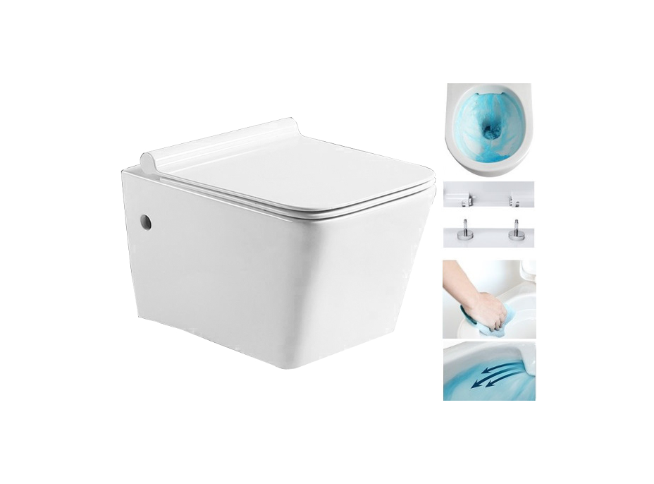 Závesné WC CUBE RIMLE  SLIM, 30924000