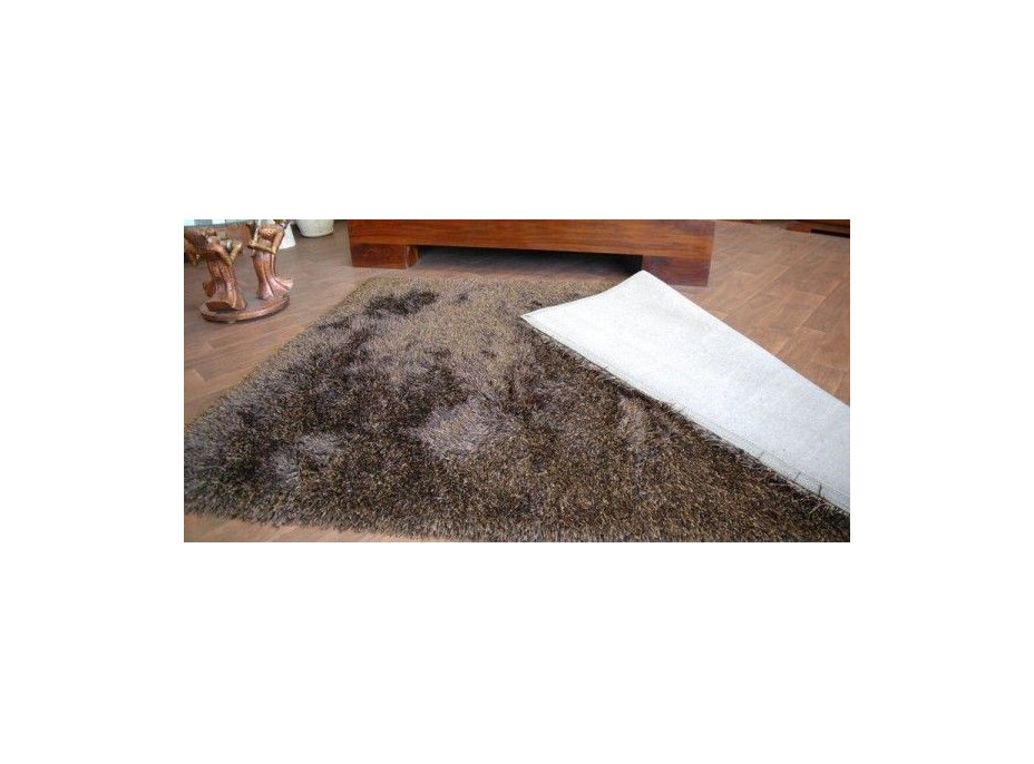 Kusový koberec SHAGGY LOVE - tmavo hnedý, 60x110 cm