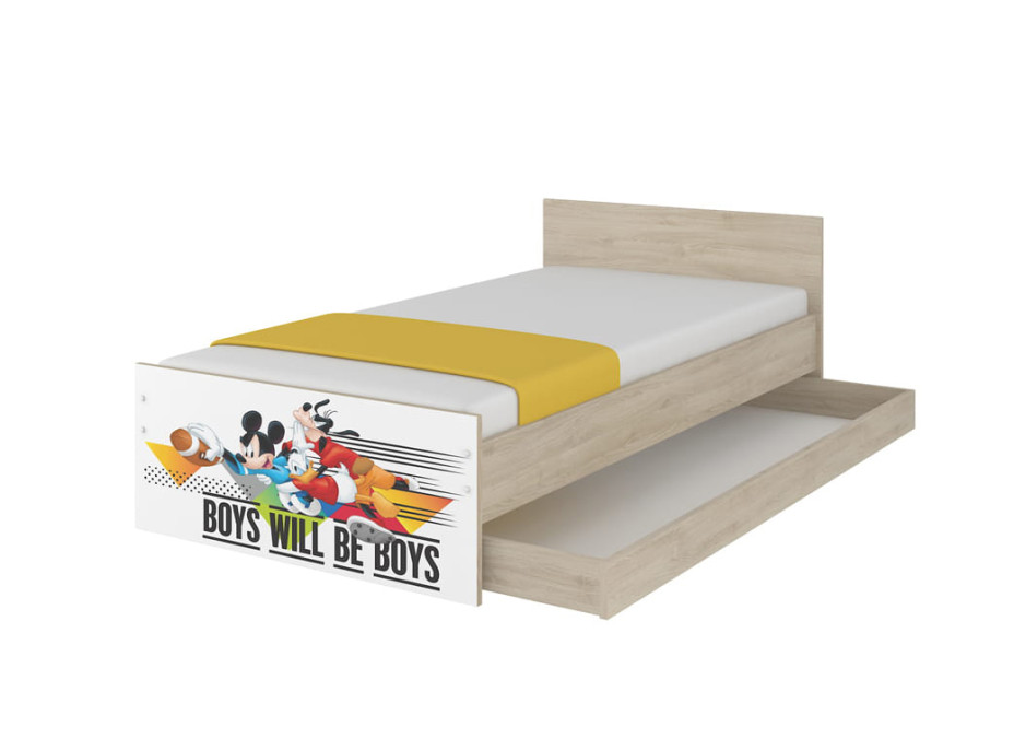 Detská posteľ MAX so zásuvkou Disney - MICKEY A KAMARÁTI 160x80 cm