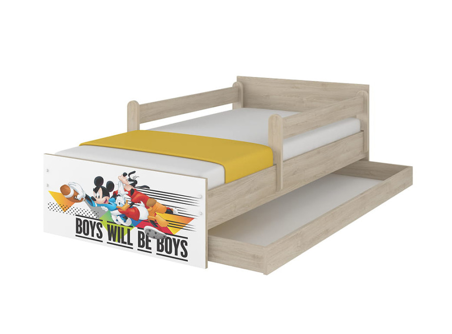 Detská posteľ MAX so zásuvkou Disney - MICKEY A KAMARÁTI 160x80 cm