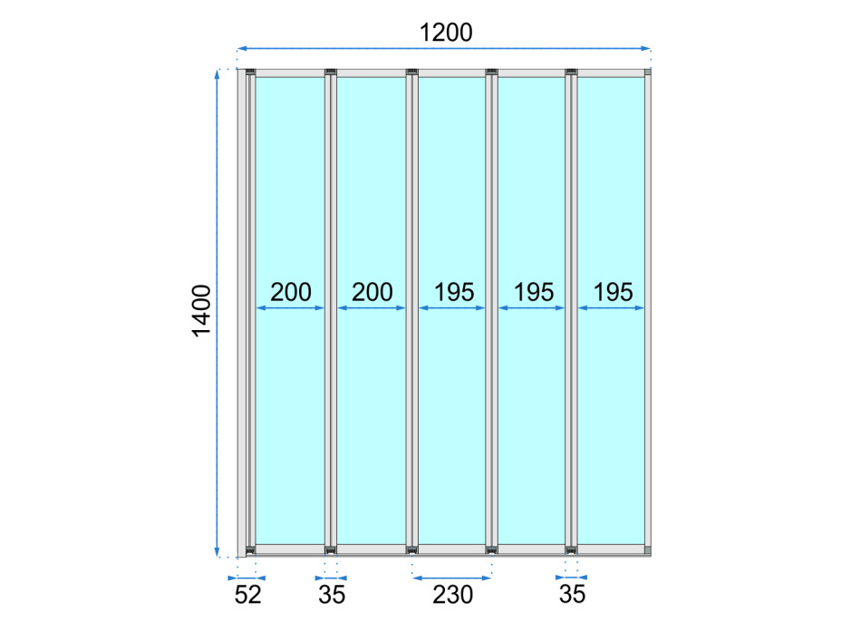 Vaňová zástena MAXMAX Rea IDEA 120 cm