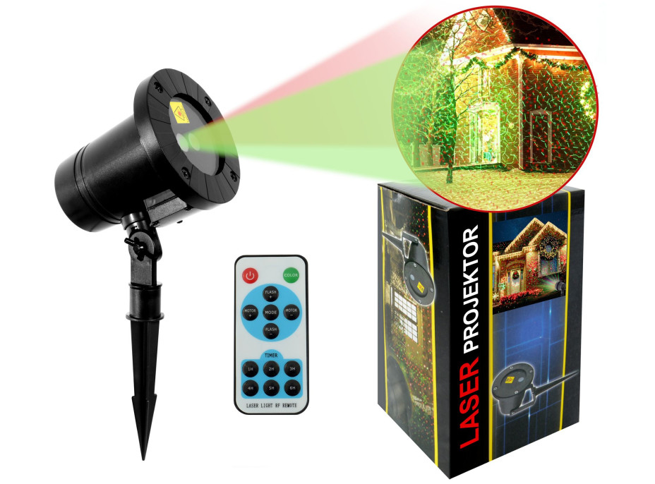 Laserový projektor s diaľkovým ovládaním