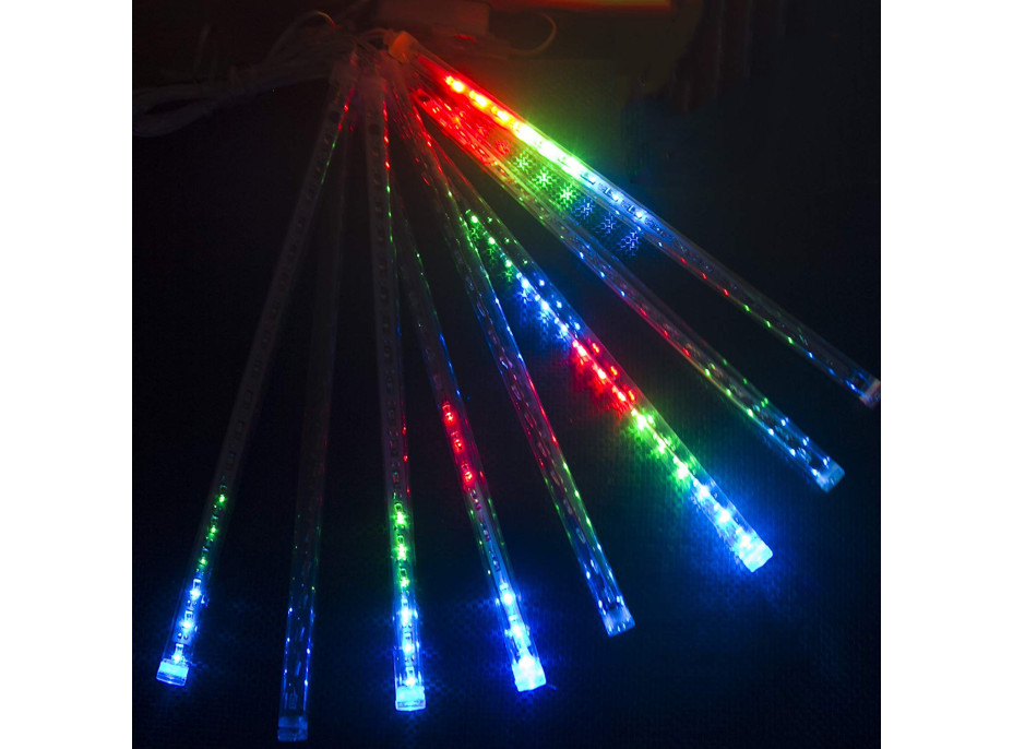 Vianočný svietiaci LED cencúle 44 cm - 8 kusov