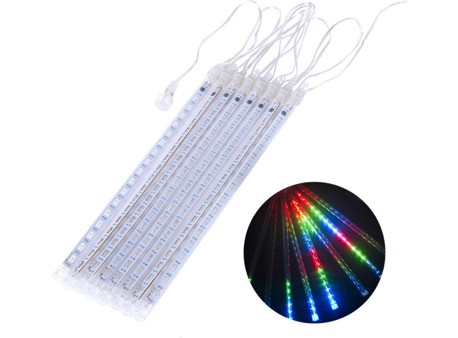 Vianočný svietiaci LED cencúle 44 cm - 8 kusov