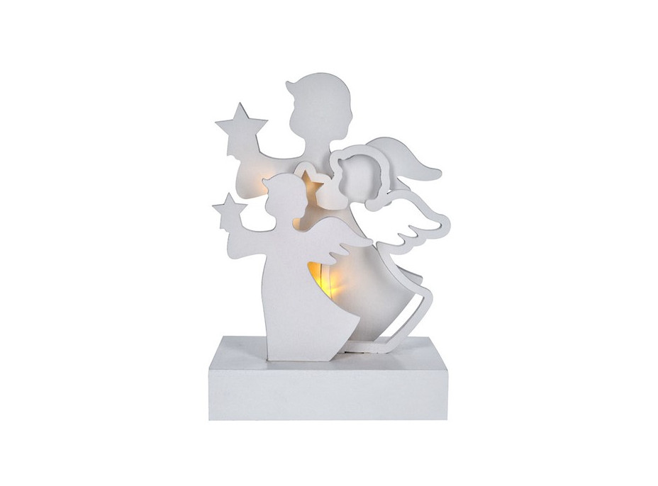 Dekoračné LED anjelikovia - 15 cm
