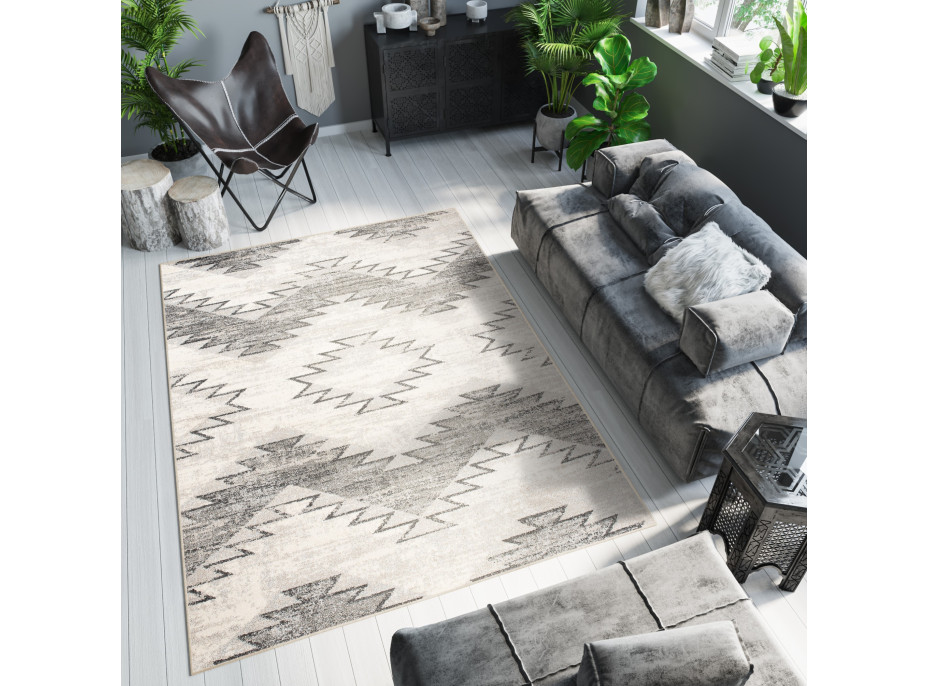 Kusový koberec ETHNIC krémový - typ F