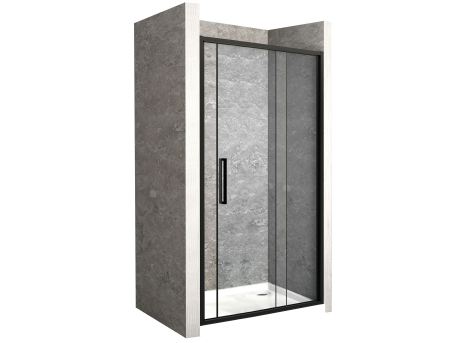 Sprchové dvere MAXMAX Rea RAPID slide 110 cm - čierne