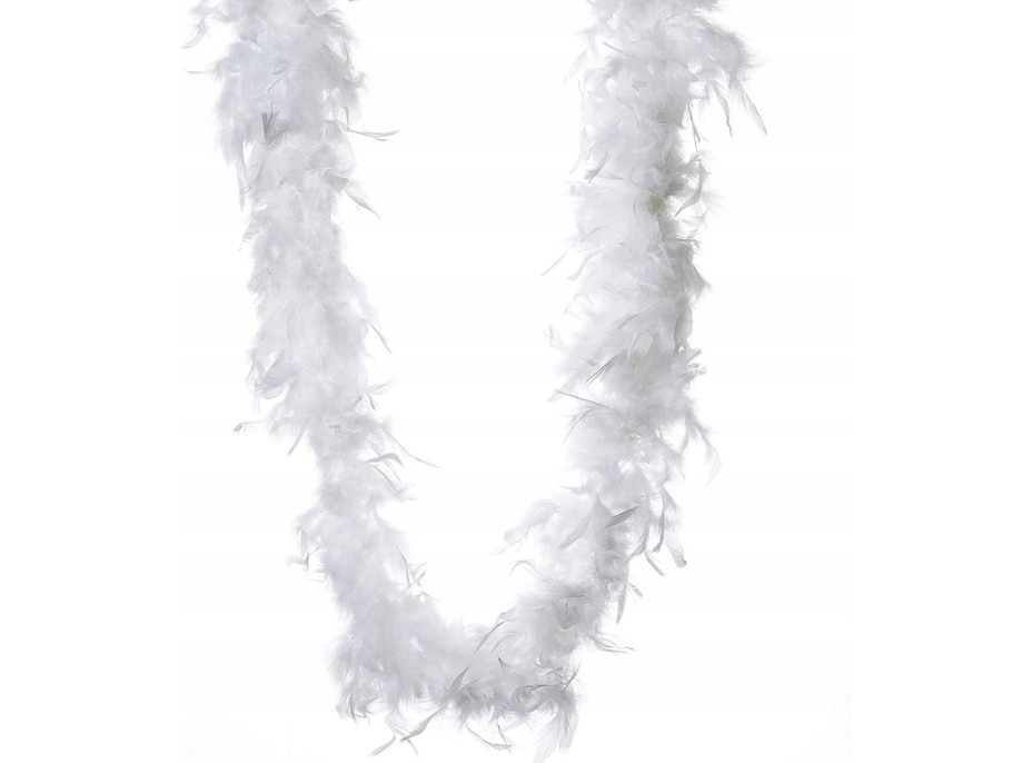 Girlanda pierka 180 cm - biela