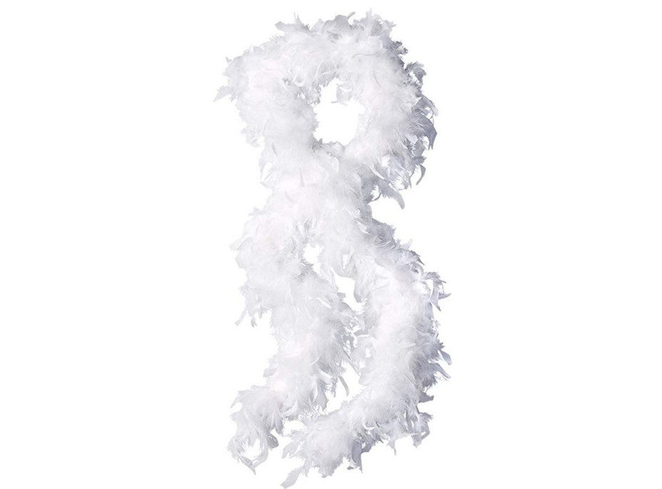 Girlanda pierka 180 cm - biela