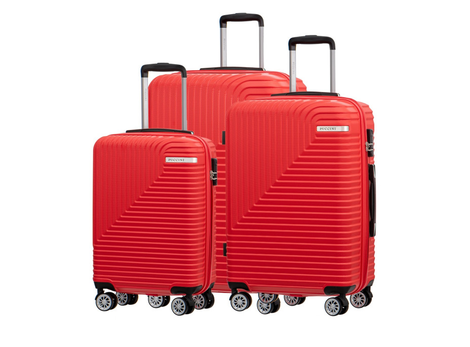 Moderné cestovné kufre FLORENCE - červené