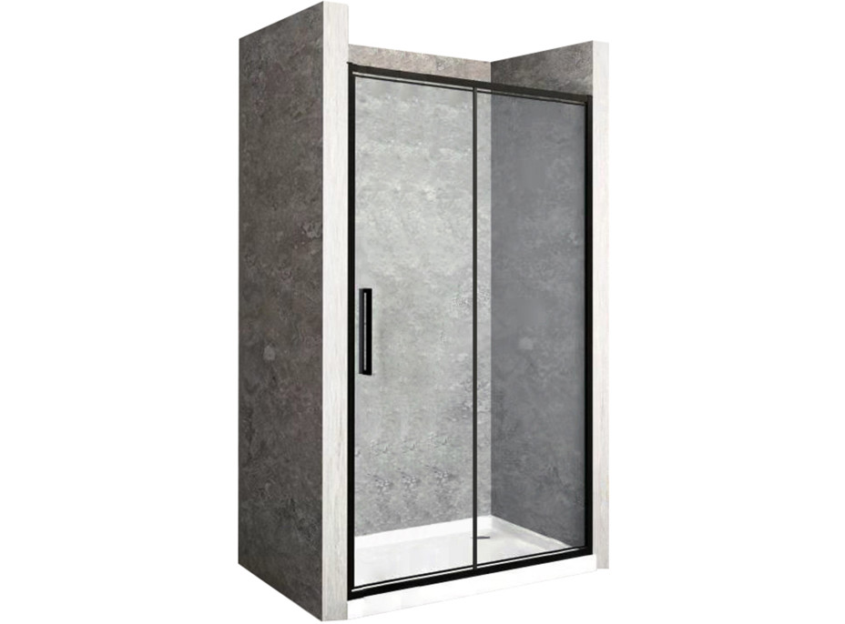 Sprchové dvere MAXMAX Rea RAPID fold 90 cm - čierne