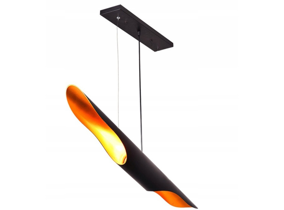 Stropné svietidlo TUBE 60 cm - čierne