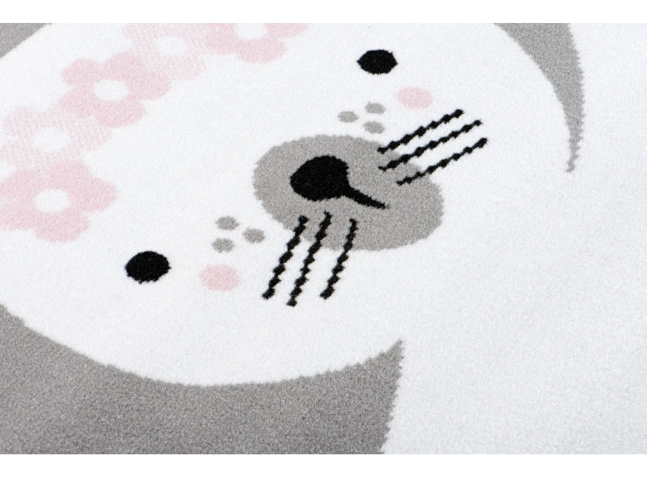 Detský koberec PASTEL králiček - sivý - 120x170 cm