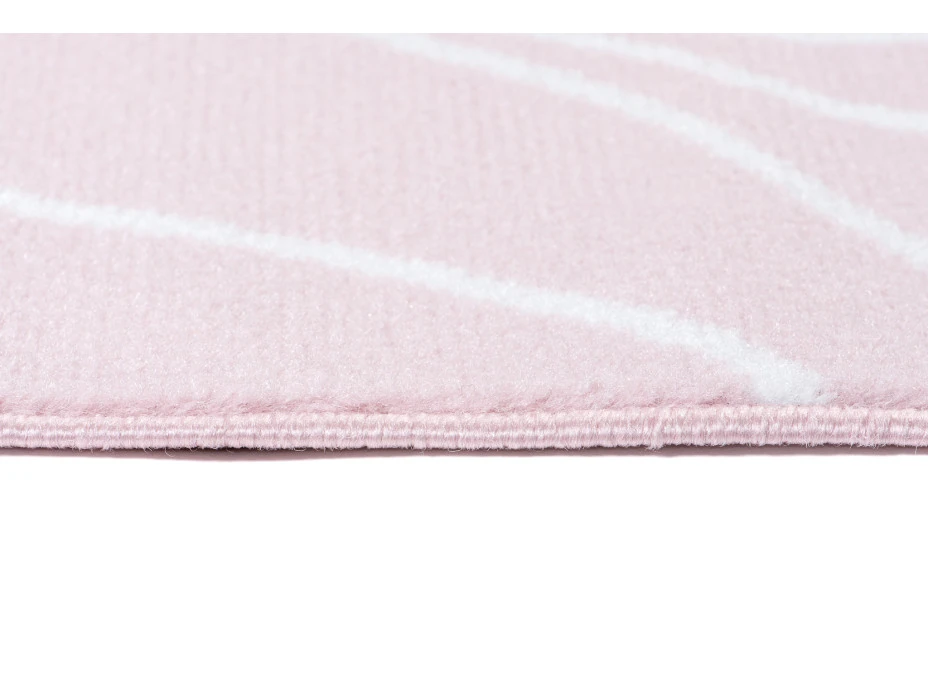 Detský koberec PASTEL kvety - ružový - 120x170 cm