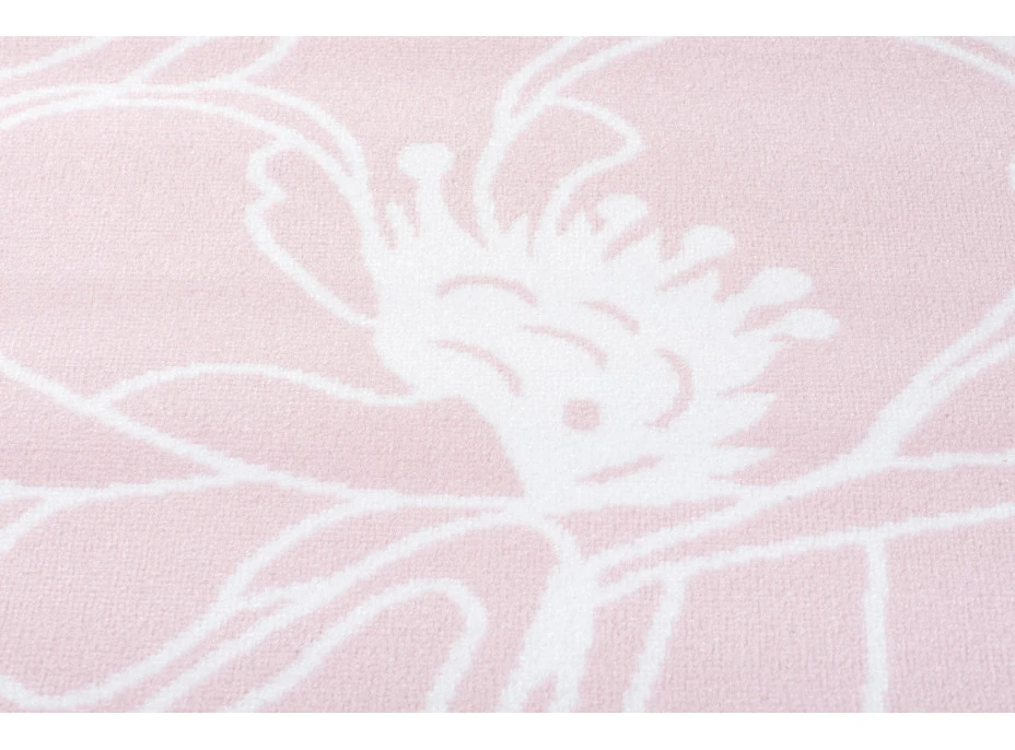 Detský koberec PASTEL kvety - ružový - 120x170 cm
