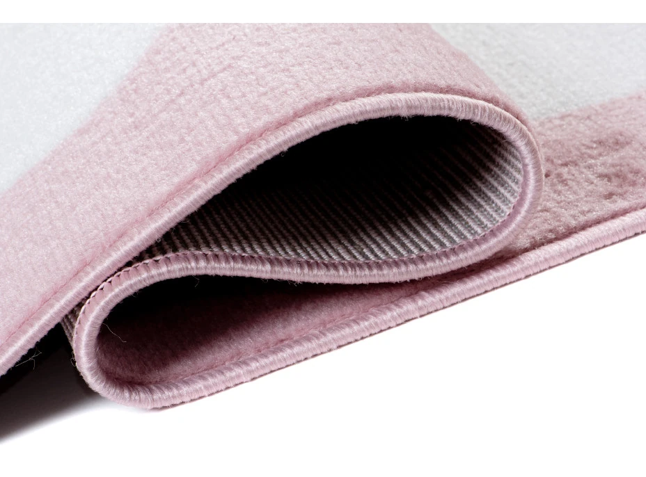 Detský koberec PASTEL bodkami - ružový - 140x200 cm