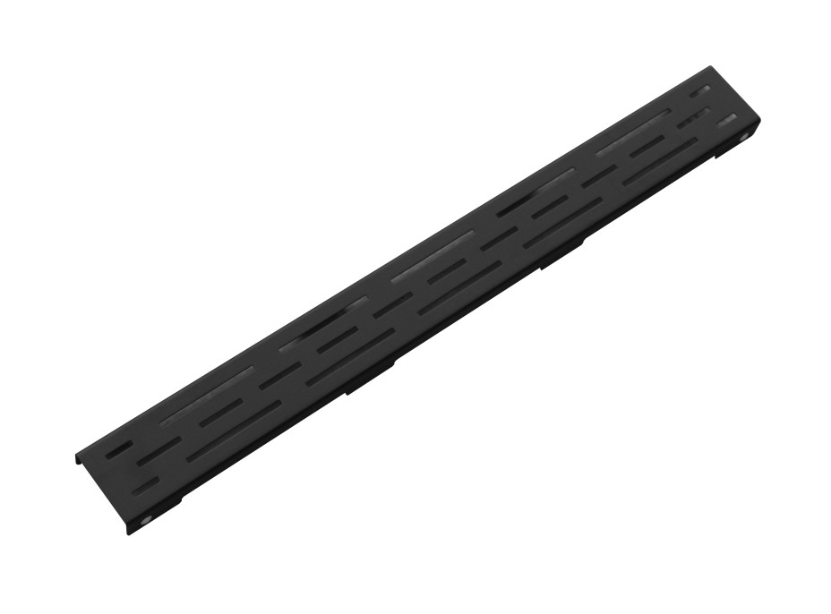 Odtokový sprchovací žľab LINUS BLACK - čierny