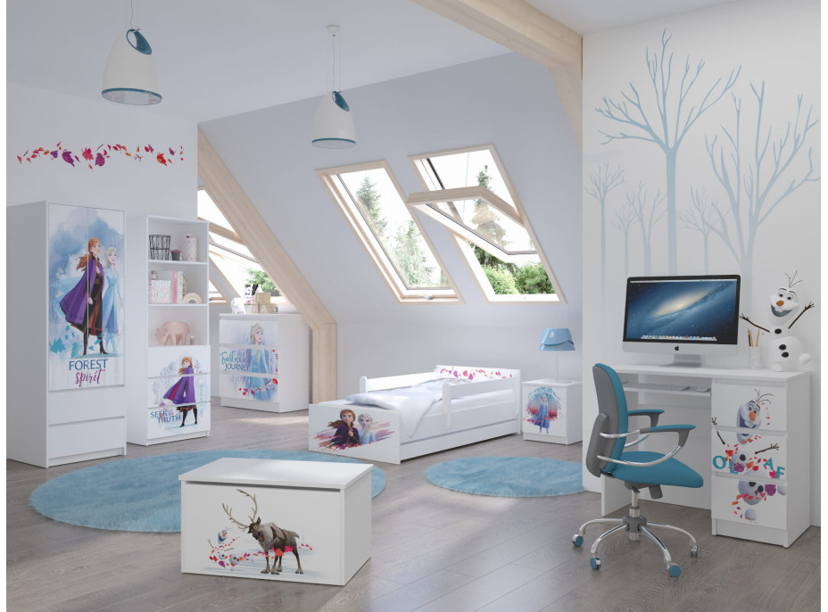 Detská posteľ MAX so zásuvkou Disney - FROZEN 2 200x90 cm - Elsa a Anna