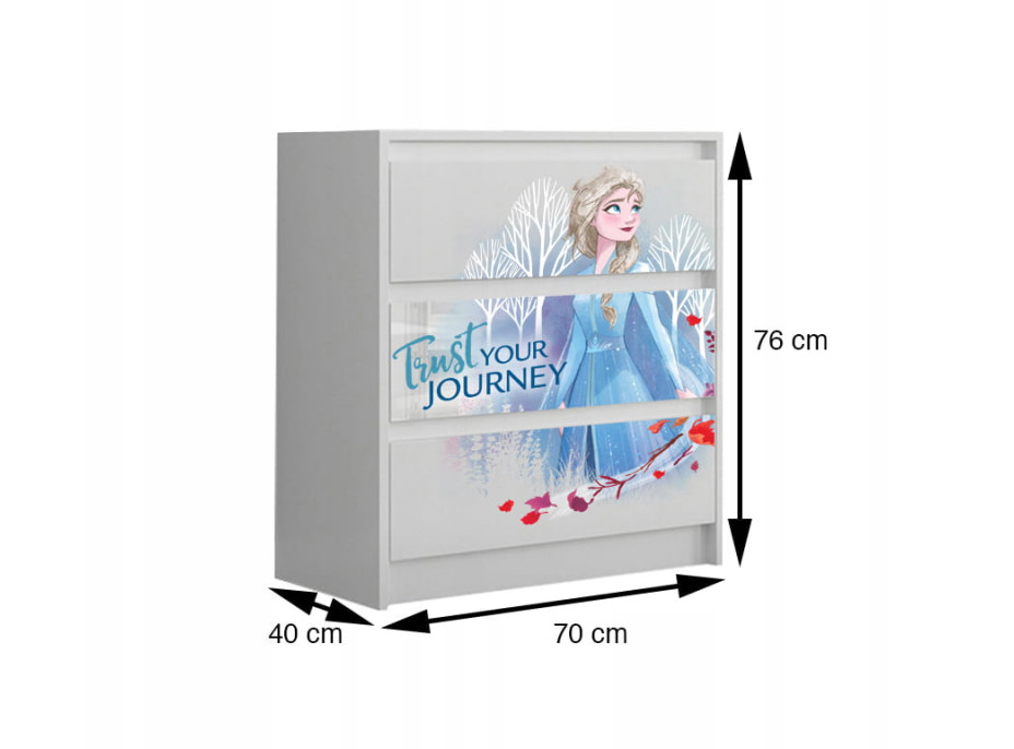 Detská komoda Disney - FROZEN 2 - Elsa "Trust your journey"
