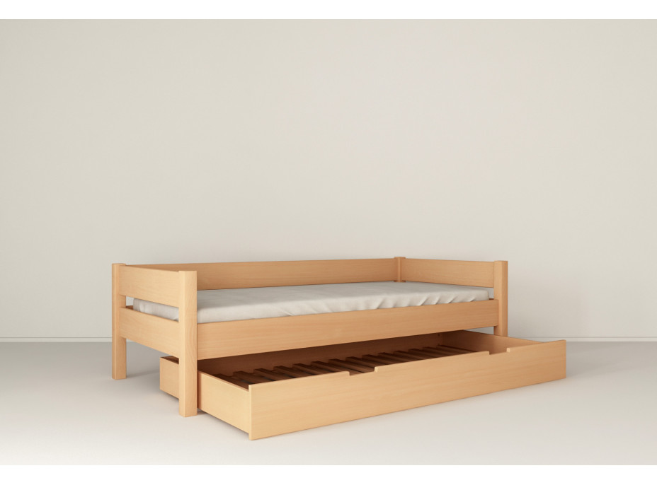 Detská posteľ z masívu BUK - MIA 200x90cm - prírodná