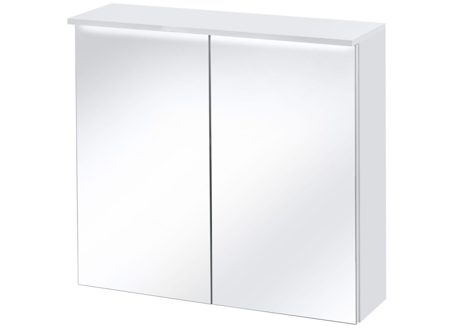 Kúpeľňová závesná skrinka VECT so zrkadlom 80 cm - s LED svetlom